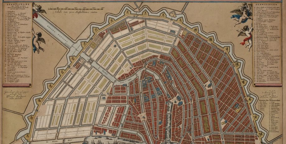 амстердам, деревянные сваи, ели, елки, сосны