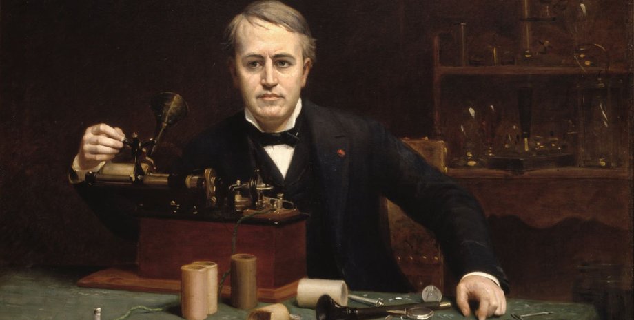 портрет Томаса Эдисона