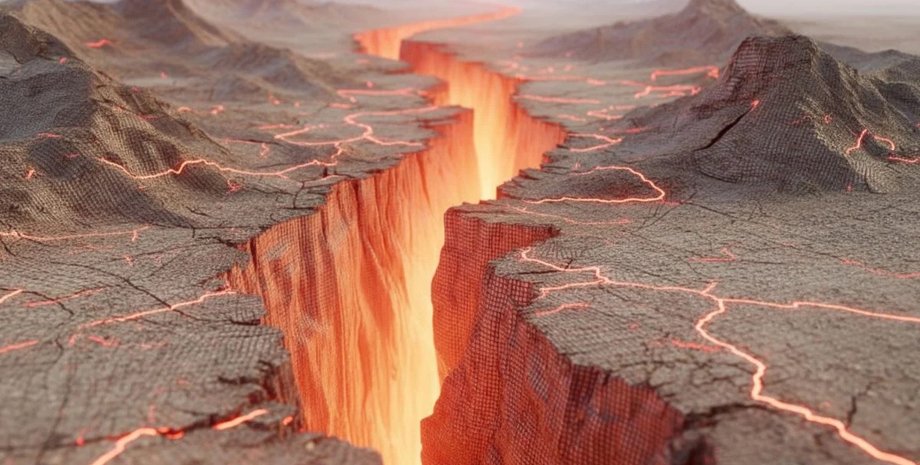 разлом земли