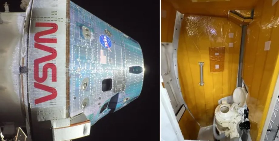 Артемида 2 корабль Орион туалет